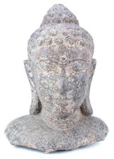 Busto buddha pietra - busto,
