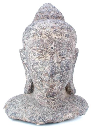 Busto buddha pietra - di,