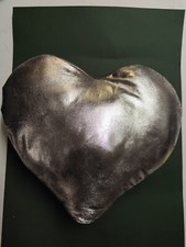 set di 3 cuscini IKEA argento - anni 2000 - CUORE e STELLA e SOLE