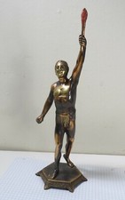 Statua portatore di torcia Giochi Olimpici - Figura in bronzo (scultura) - anni '60?