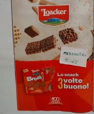 Loacker break 3 - 100 anni - PUBBLICITÀ ADVERTISING WERBUNG CLIPPING PUBLICITE