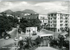 PORTICI NAPOLI Piazza Bellavista distributore benzina AGIP Chalet dei Pini bus