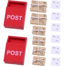  2 set di mini cassetta postale Mini cassetta postale pacchi modelli bambola