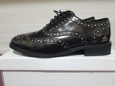 Roccobarocco francesine borchiate donna coloro marone metallizzato tg 39 