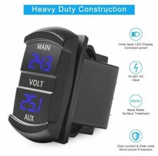 12V Volt meter Dual Battery