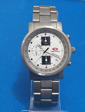 time force watch panda chronograph seiko 1/10 sec full s.steel,