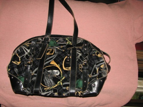 Borsa pelle velluto - in,