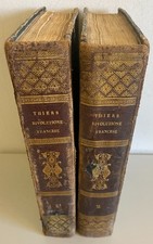 Storia della Rivoluzione Francese Adolphe Thiers 2 Volumi Completa Palermo 1844