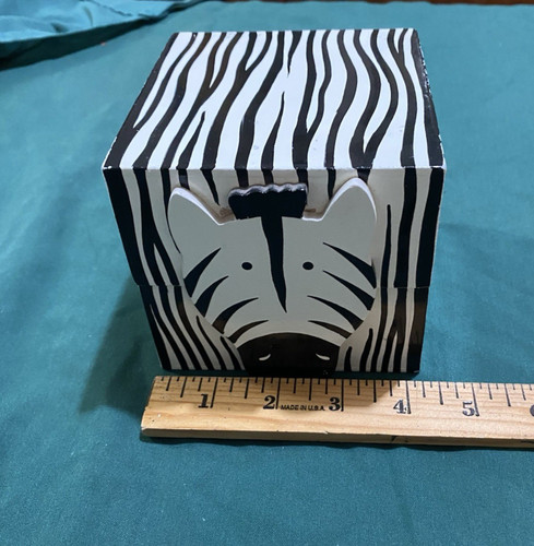 Zebra scatola legno - zebra,