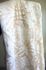 Tovaglia pizzo cotone panna