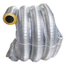 TUBO FLESSIBILE INOX LISCIO PRECOIBENTATO CANNA FUMARIA DIAMETRO da 80 a 180 