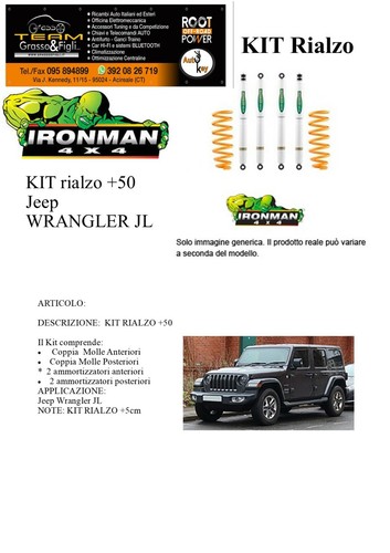 Kit rialzo off road - , jeep