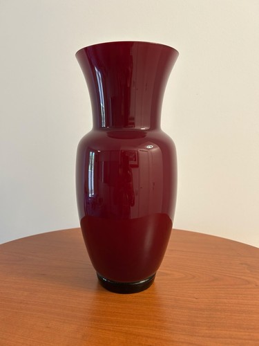 Venini vaso opalino rosso - vaso, 29