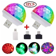 SET 2 LUCI MAGICHE MAGIC BALLS LED USB SMARTPHONE DISCOTECA PARTY LED8272