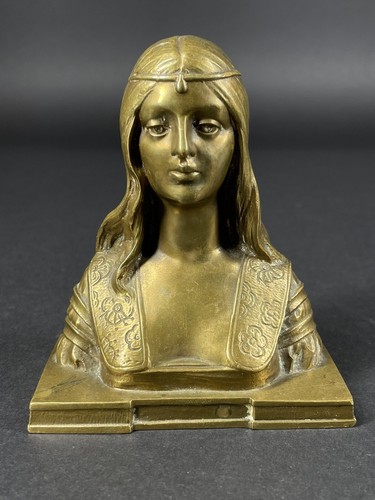 Antico busto miniatura bronzo - miniatura,