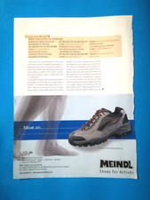 RITAGLIO DI GIORNALE CLIPPING PUBBLICITA' MEINDL SCARPE DA COLLEZIONE - (141)
