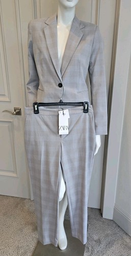 Zara plaid grigio - plaid, blu