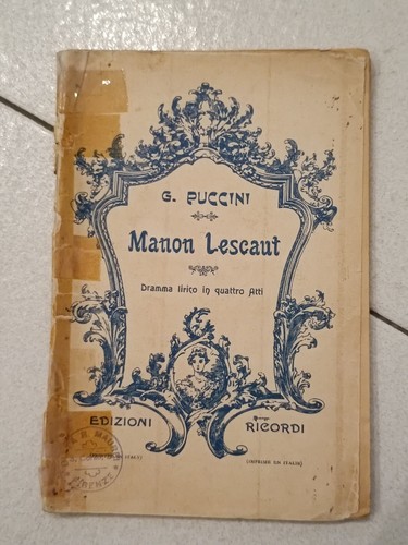 Giacomo puccini manon - giacomo, lescaut