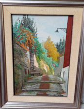 PITTORE -SAVERIO SEASSARO ---LUCI ED OMBRE ,CREUZA A SANT'ILARIO---NERVI