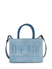 Diesel borsa in denim con logo