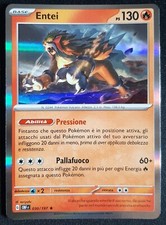 ENTEI 030/197 Rara Holo Foil in Italiano POKEMON Ossidiana Infuocata