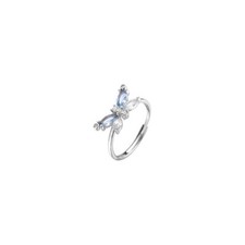 anello donna farfalla argento