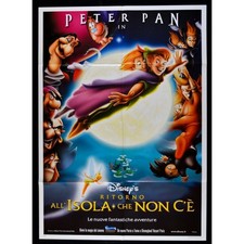 manifesto RITORNO ALL'ISOLA CHE NON C'E peter pan walt disney uncino capita A99