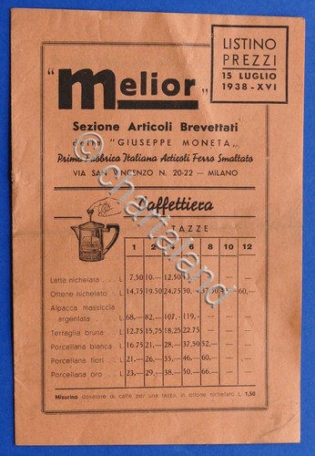 Listino prezzi melior - listino,