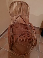 Sedia a dondolo Vintage Anni