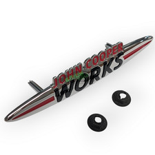 Distintivo griglia anteriore MINI JCW R56 F56 parte originale 51117232803 John Cooper funzionante
