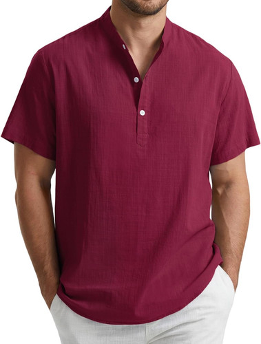 Camicia uomo lino cotone - camicia,
