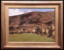 Dipinto olio tavoletta - su,