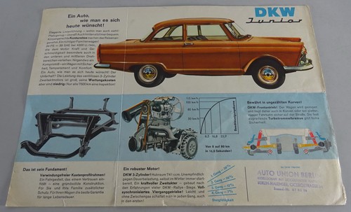Brochure opuscolo auto union - auto,