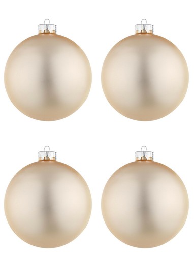 Palle natale vetro oro - di,