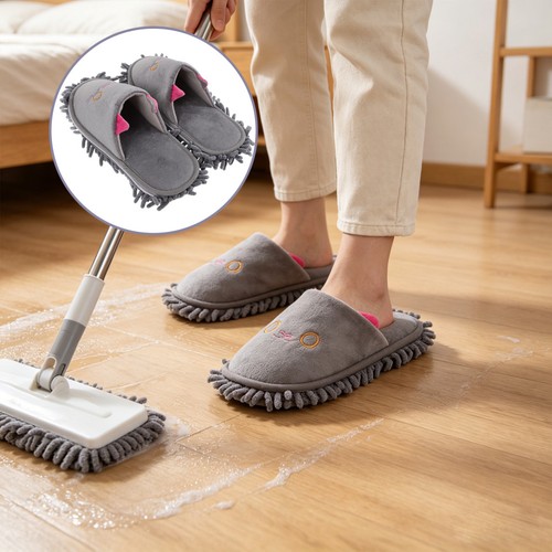 Paio pantofole mop scarpe - 1,
