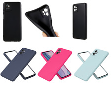 Custodia Per MOTOROLA MOTO G32 XT2235  Cover GEL slim tpu silicone matte + VETRO