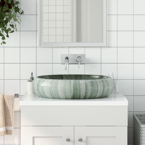 Lavabo appoggio verde ovale - appoggio,