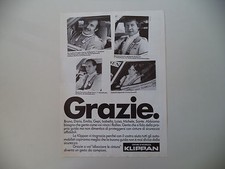 advertising Pubblicità 1982 KLIPPAN e MICHELE CINOTTO/DARIO CERRATO