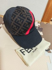 Cappello fendi nero rosso logo - nero,