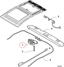 FIAT CROMA MOTORINO ELETTRICO MOVIMENTO TENDINA TETTO APRIBILE 77363990