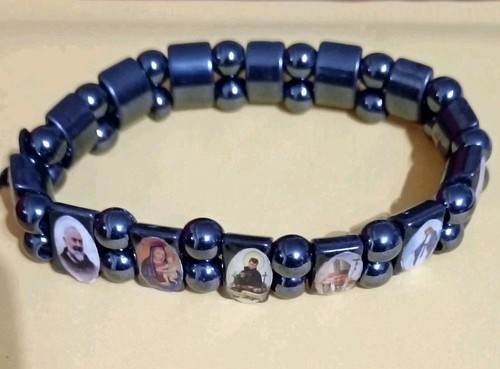Bracciale elastico con santi - elastico,