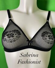 ? REGGISENO VINTAGE TG.36 A RETRÒ TRIANGOLO MAIDENFORM TRASPARENTE MORBIDO