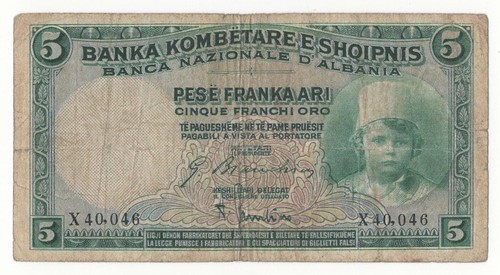Franchi oro regno italia - 5, d'italia