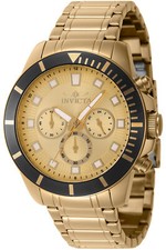 Orologio Invicta 46045 da Uomo Oro Giallo in Acciaio