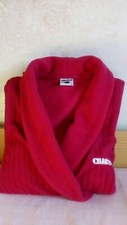 Vestaglia da camera Charro pile tg L rosso uomo donna calda usata giacca 