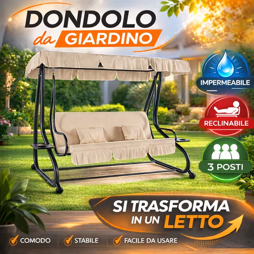Dondolo giardino posti - dondolo, 3