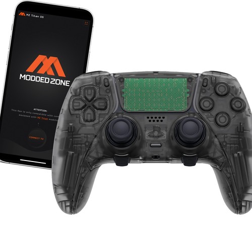 Controller clear black edge - black,