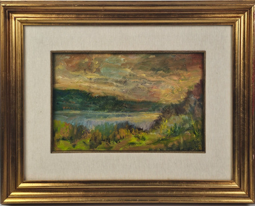 Rusconi dipinto olio - dipinto, su