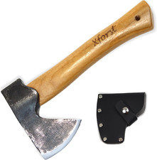 Ascia Vikinga, Ascia Sopravvivenza, Ascia a Mano Con Manico in Legno 27Cm