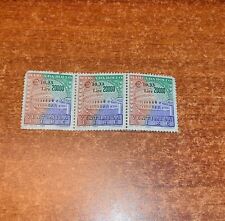 Terzina di Marche da Bollo VENTIMILA LIRE, da 10.33 euro